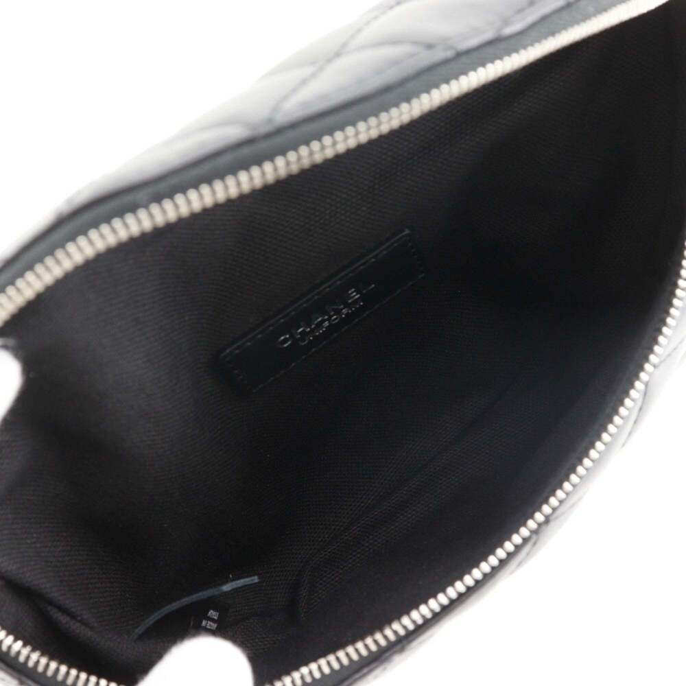 CHANEL Black Lambskin Leather Fanny Pack - Picture 6 of 10